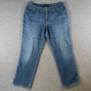 Lee Modern Series Curvy Fit Straight Leg Jeans Blue Denim Womens 34x28